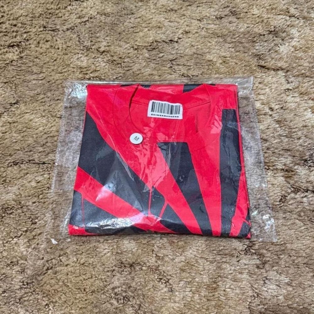 Kim Krueger KK Allen Print T-Shirt Red Medium